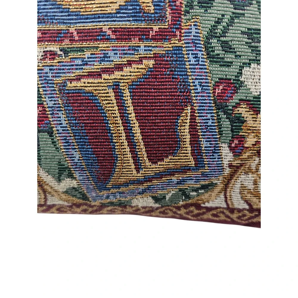 Tapestry Throw Accent Pillow Home Nostalgic Vintage Style Christmas NOEL‎